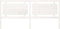 vidaXL - Hoofdbord - 205,5x4x100 - cm - massief - grenenhout - wit