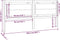 vidaXL - Hoofdbord - 205,5x4x100 - cm - massief - grenenhout - wit