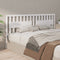 vidaXL - Hoofdbord - 205,5x4x100 - cm - massief - grenenhout - wit