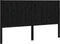 vidaXL - Hoofdbord - 205,5x4x100 - cm - massief - grenenhout - zwart