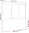 vidaXL - Hoofdbord - 205,5x4x100 - cm - massief - grenenhout - zwart