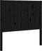 vidaXL - Hoofdbord - 205,5x4x100 - cm - massief - grenenhout - zwart