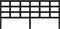 vidaXL - Hoofdbord - 205,5x4x100 - cm - massief - grenenhout - zwart
