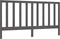 vidaXL - Hoofdbord - 206x4x100 - cm - massief - grenenhout - grijs