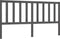 vidaXL - Hoofdbord - 206x4x100 - cm - massief - grenenhout - grijs