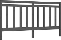 vidaXL - Hoofdbord - 206x4x100 - cm - massief - grenenhout - grijs