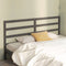 vidaXL - Hoofdbord - 206x4x100 - cm - massief - grenenhout - grijs