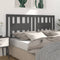 vidaXL - Hoofdbord - 206x4x100 - cm - massief - grenenhout - grijs