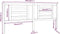 vidaXL - Hoofdbord - 206x4x100 - cm - massief - grenenhout - grijs