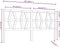 vidaXL - Hoofdbord - 206x4x100 - cm - massief - grenenhout - grijs