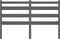 vidaXL - Hoofdbord - 206x4x100 - cm - massief - grenenhout - grijs