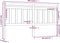 vidaXL - Hoofdbord - 206x4x100 - cm - massief - grenenhout - grijs