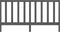 vidaXL - Hoofdbord - 206x4x100 - cm - massief - grenenhout - grijs