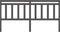 vidaXL - Hoofdbord - 206x4x100 - cm - massief - grenenhout - grijs