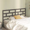 vidaXL - Hoofdbord - 206x4x100 - cm - massief - grenenhout - grijs