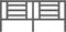 vidaXL - Hoofdbord - 206x4x100 - cm - massief - grenenhout - grijs