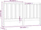 vidaXL - Hoofdbord - 206x4x100 - cm - massief - grenenhout - grijs