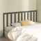 vidaXL - Hoofdbord - 206x4x100 - cm - massief - grenenhout - grijs