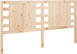 vidaXL - Hoofdbord - 206x4x100 - cm - massief - grenenhout