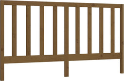 vidaXL - Hoofdbord - 206x4x100 - cm - massief - grenenhout - honingbruin