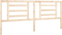 vidaXL - Hoofdbord - 206x4x100 - cm - massief - grenenhout
