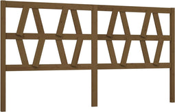 vidaXL - Hoofdbord - 206x4x100 - cm - massief - grenenhout - honingbruin
