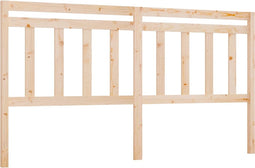 vidaXL - Hoofdbord - 206x4x100 - cm - massief - grenenhout