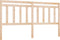 vidaXL - Hoofdbord - 206x4x100 - cm - massief - grenenhout