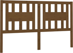 vidaXL - Hoofdbord - 206x4x100 - cm - massief - grenenhout - honingbruin