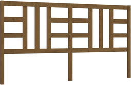 vidaXL - Hoofdbord - 206x4x100 - cm - massief - grenenhout - honingbruin