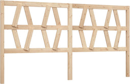 vidaXL - Hoofdbord - 206x4x100 - cm - massief - grenenhout