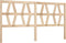 vidaXL - Hoofdbord - 206x4x100 - cm - massief - grenenhout