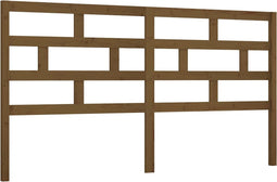 vidaXL - Hoofdbord - 206x4x100 - cm - massief - grenenhout - honingbruin