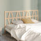 vidaXL - Hoofdbord - 206x4x100 - cm - massief - grenenhout