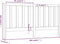 vidaXL - Hoofdbord - 206x4x100 - cm - massief - grenenhout - honingbruin
