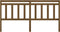 vidaXL - Hoofdbord - 206x4x100 - cm - massief - grenenhout - honingbruin