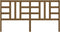 vidaXL - Hoofdbord - 206x4x100 - cm - massief - grenenhout - honingbruin