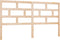 vidaXL - Hoofdbord - 206x4x100 - cm - massief - grenenhout