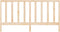 vidaXL - Hoofdbord - 206x4x100 - cm - massief - grenenhout