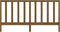 vidaXL - Hoofdbord - 206x4x100 - cm - massief - grenenhout - honingbruin