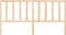 vidaXL - Hoofdbord - 206x4x100 - cm - massief - grenenhout
