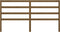 vidaXL - Hoofdbord - 206x4x100 - cm - massief - grenenhout - honingbruin