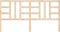 vidaXL - Hoofdbord - 206x4x100 - cm - massief - grenenhout