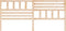 vidaXL - Hoofdbord - 206x4x100 - cm - massief - grenenhout
