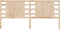 vidaXL - Hoofdbord - 206x4x100 - cm - massief - grenenhout