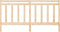 vidaXL - Hoofdbord - 206x4x100 - cm - massief - grenenhout
