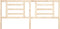 vidaXL - Hoofdbord - 206x4x100 - cm - massief - grenenhout