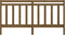 vidaXL - Hoofdbord - 206x4x100 - cm - massief - grenenhout - honingbruin