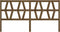 vidaXL - Hoofdbord - 206x4x100 - cm - massief - grenenhout - honingbruin