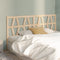 vidaXL - Hoofdbord - 206x4x100 - cm - massief - grenenhout